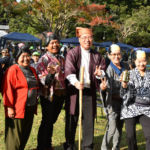 山野内司教様と黄門体操